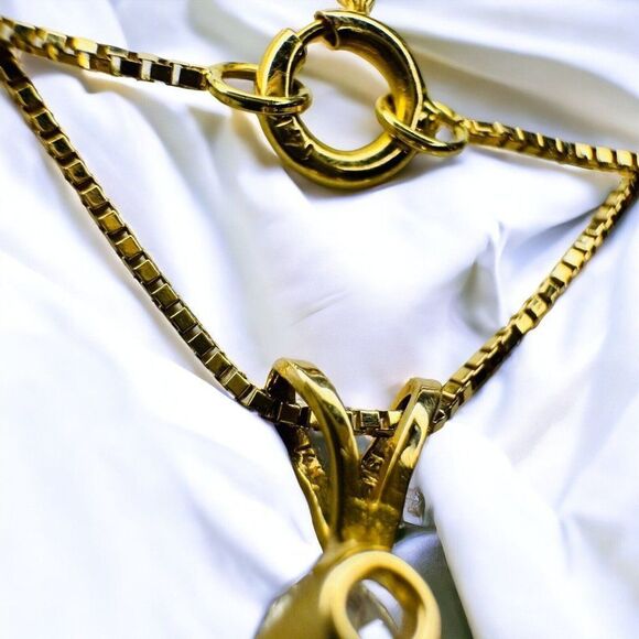 14K Gold 1/4 Carat Natural Diamond Solitaire Necklace 18" .25ct Anniversary Gift - Picture 4 of 16